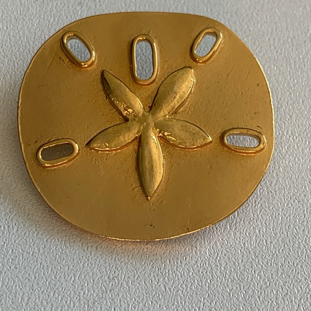 Vintage Sand Dollar Brooch